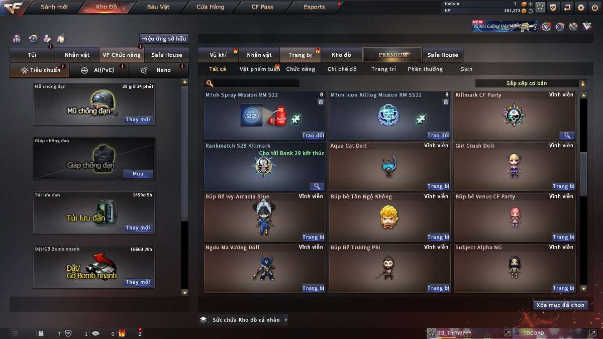 shop acc cf uy tin gia re